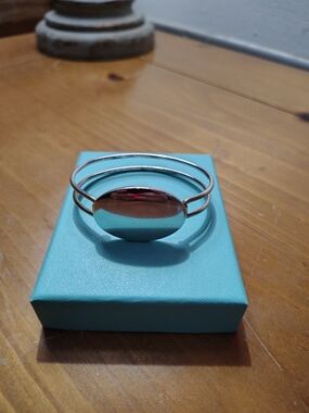 Tiffany Sterling Silver Oval Cuff Bracelet -vintage